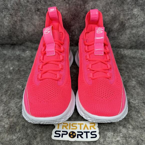 Under Armour Curry 8 NM Basketball Shoes Mens Sz 9 Pink White Steph Curry - Picture 2 of 8
